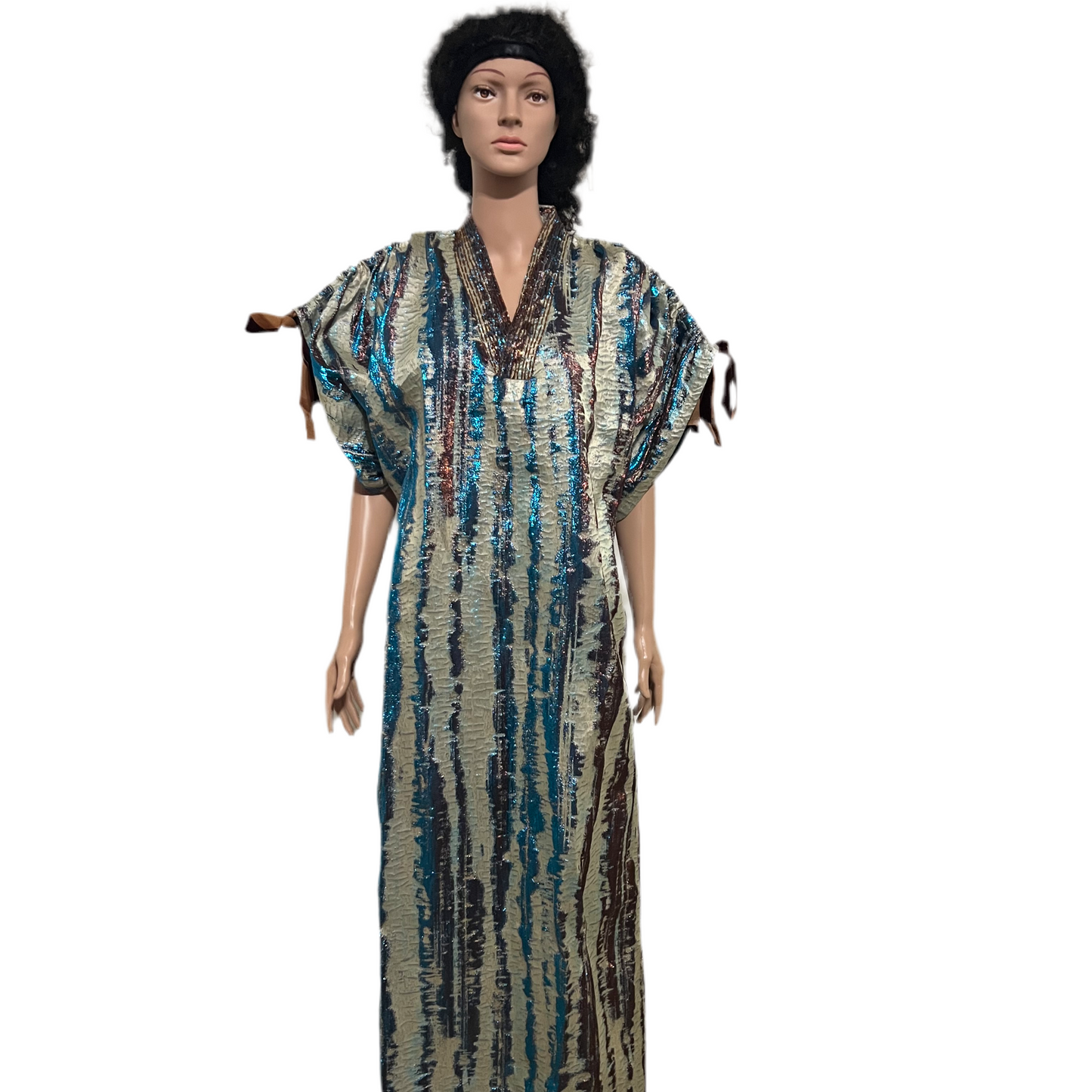 Afro Kayla Damask Brocade Dress