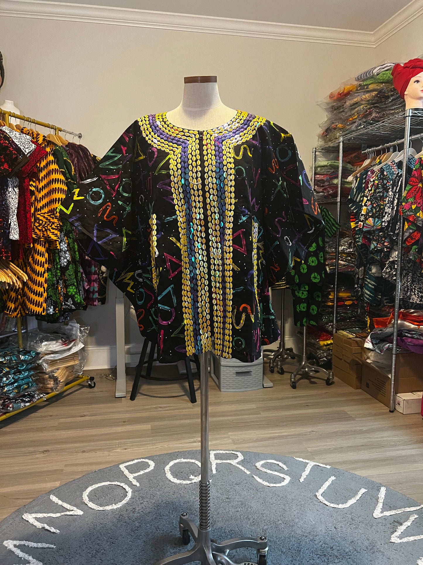 Afro Bead Ankara Top/Blouse Style 1 Afro American Outfits