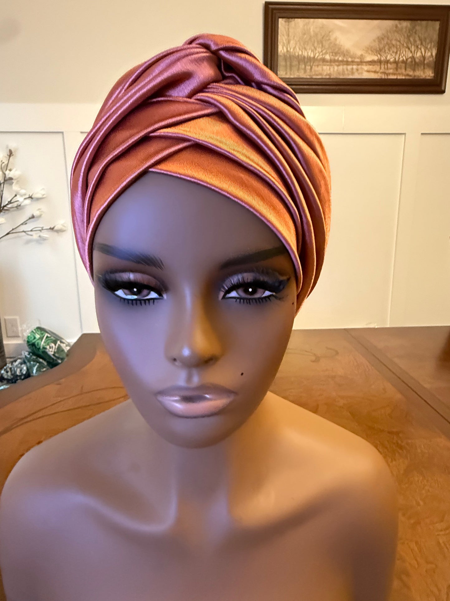 African Twisted Front Turban/Hat/Cap Afro American Outfits
