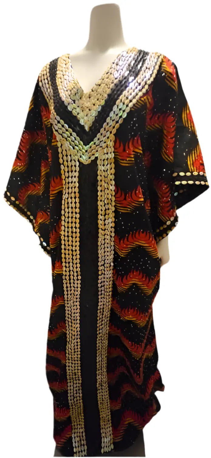Beaded Ankara Boubou Afro American Outfits