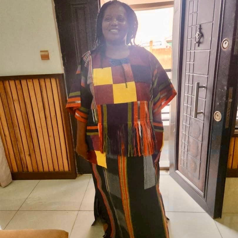 Special Occasions African Traditional Woven Aso-Oke/Kente Dress Afro American Outfits