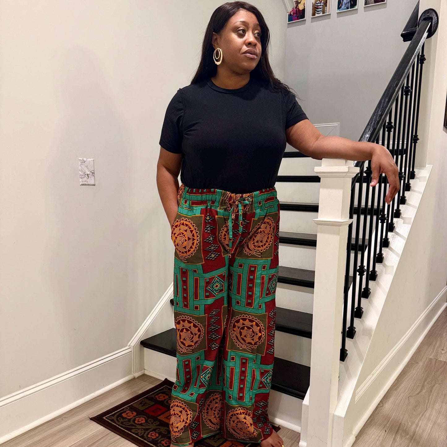 African Ethnic Prints Ankara Cargo/Palazzo Pants/Bottom Afro American Outfits