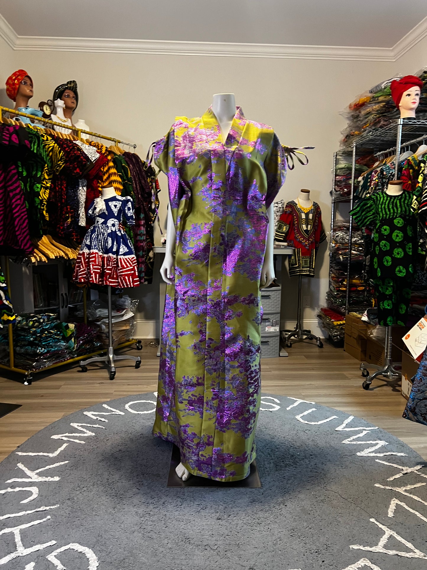 Afro Bernice Damask Brocade Boubou