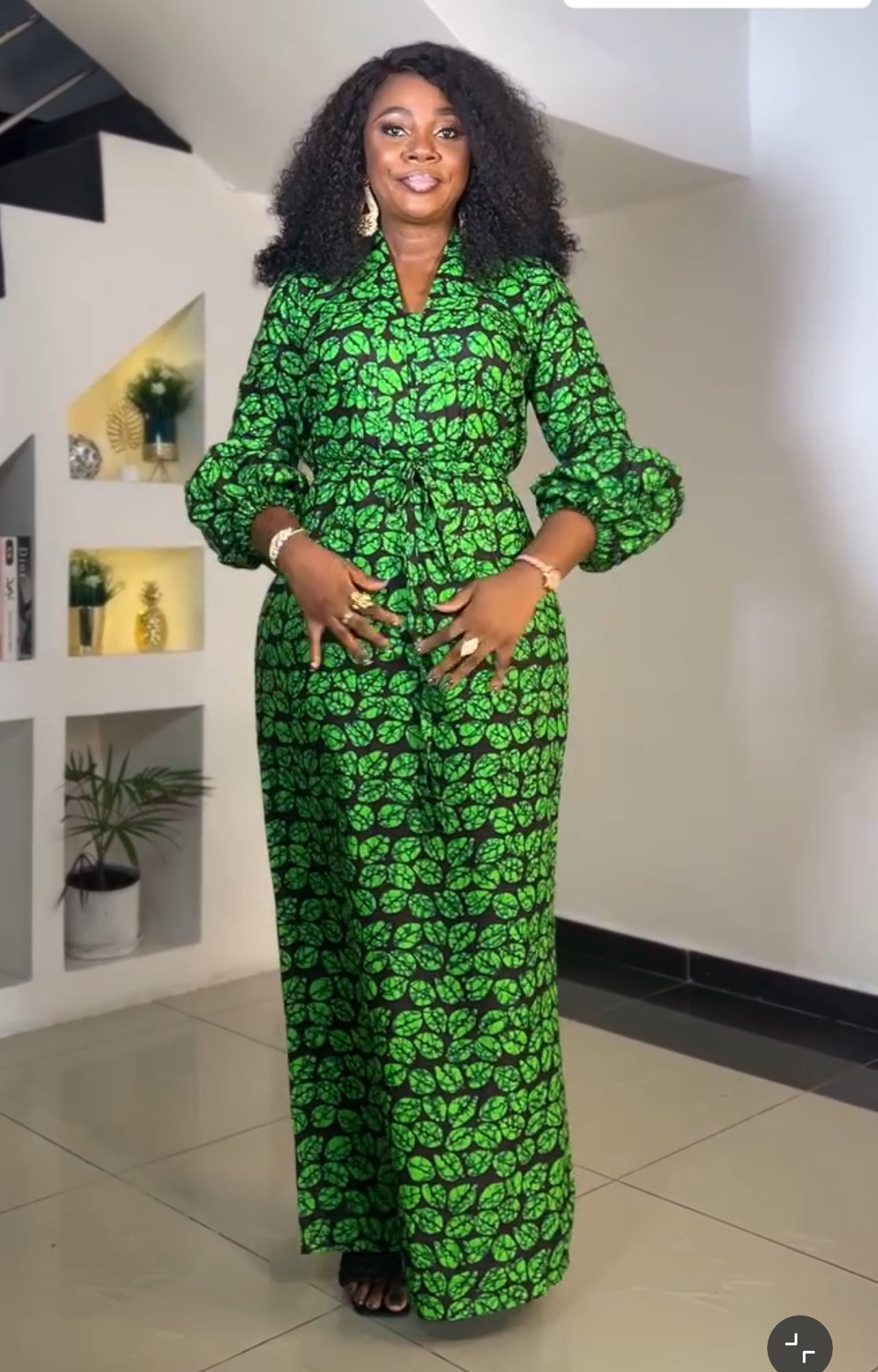 African Print Ankara Tie waist Sisi Eko Dress