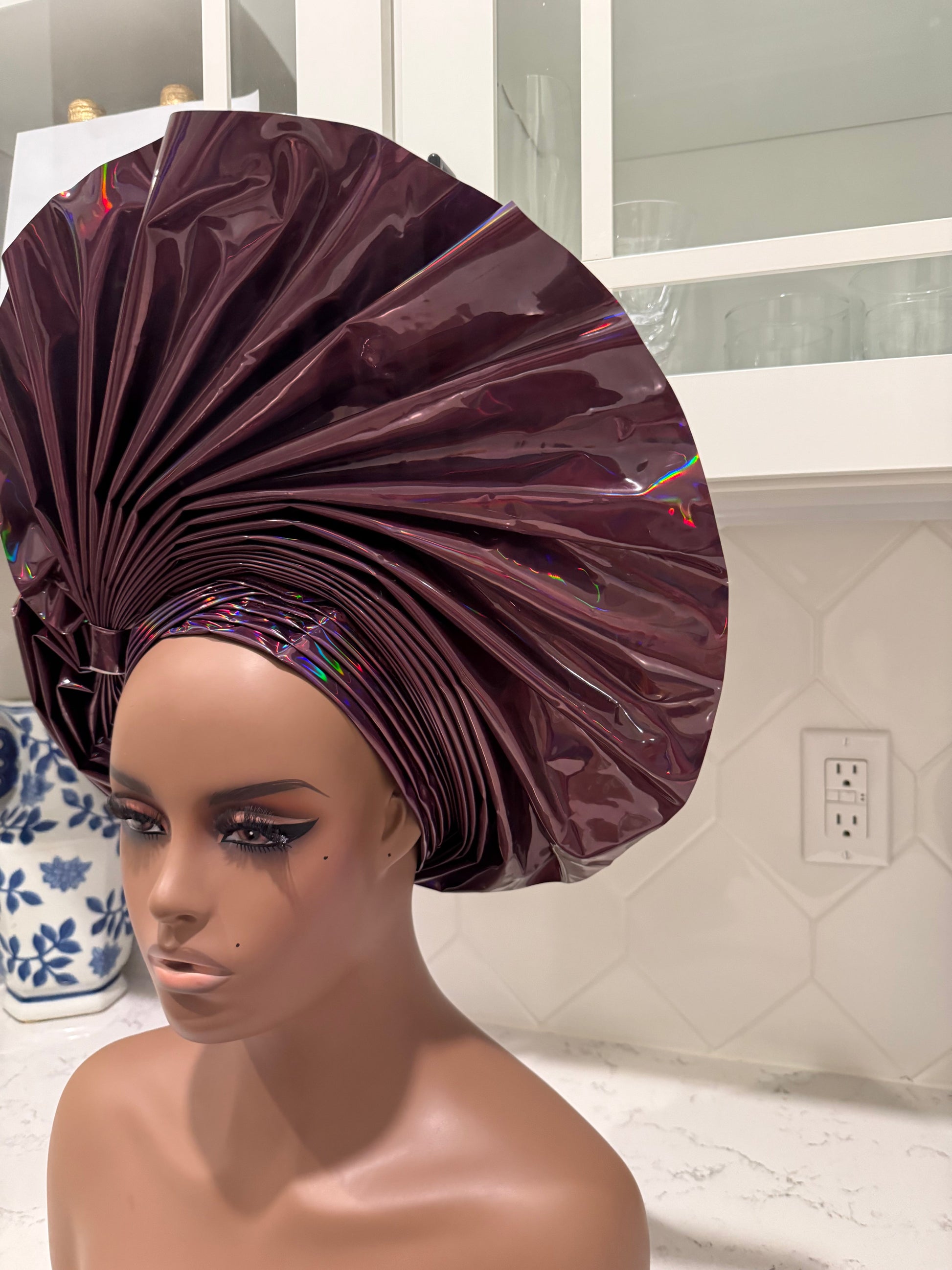 Metallic Leather Auto Gele 1p Afro American Outfits