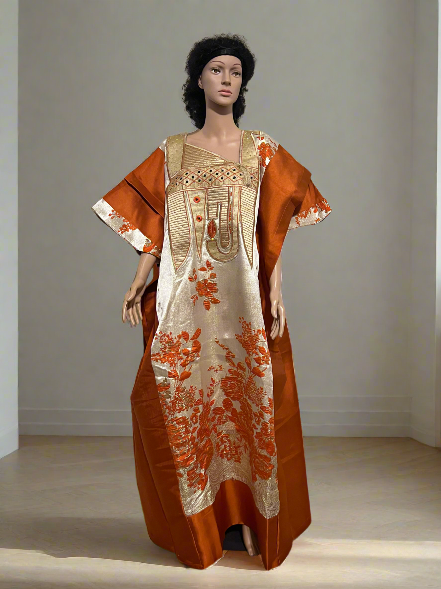 Afro  Lagos Damask Brocade Boubou