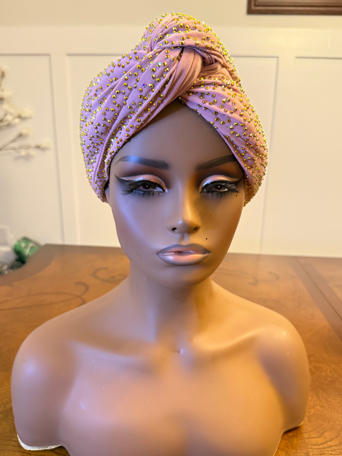African Stoned Turban/Hat/Cap