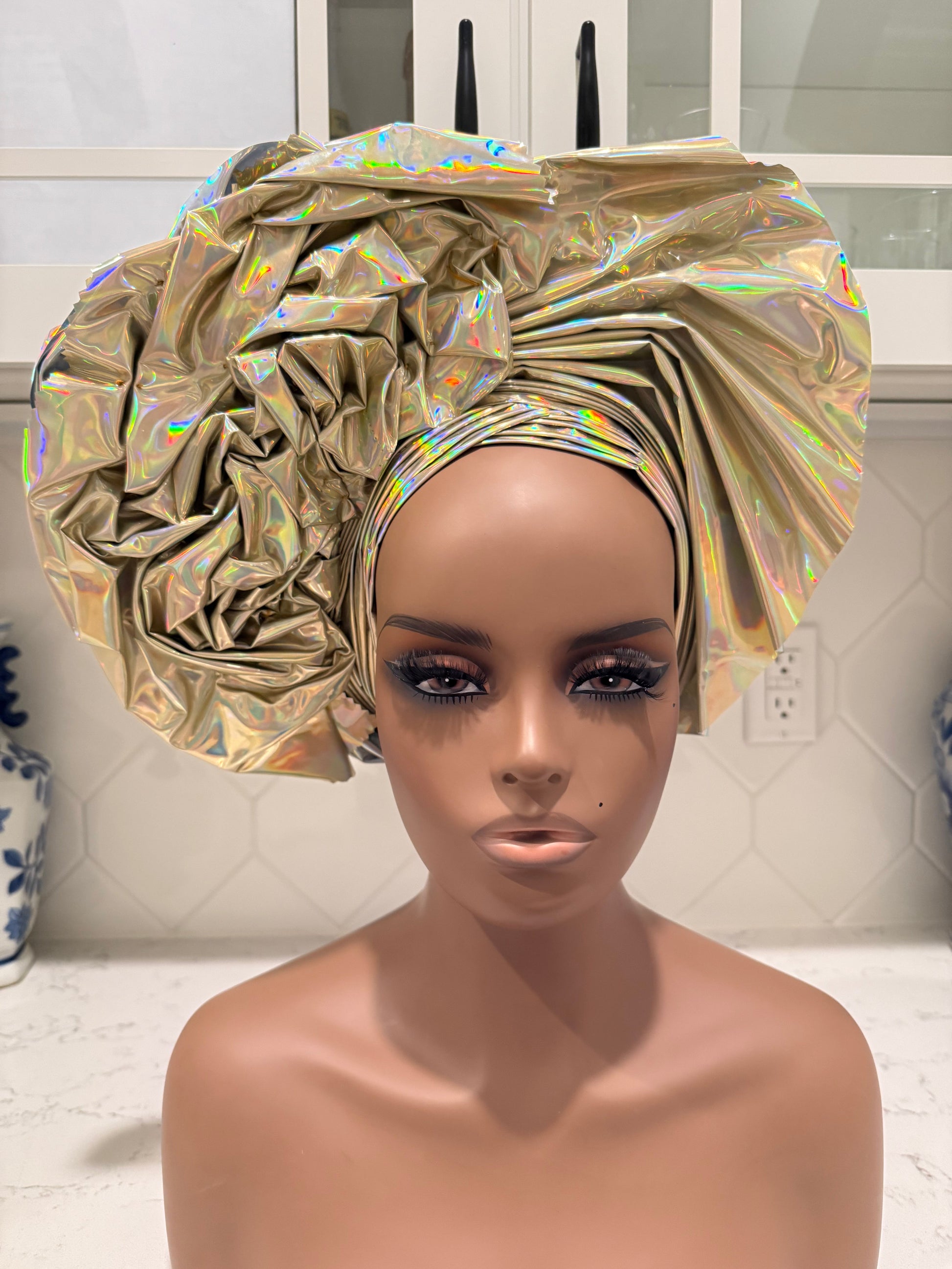 Metallic Leather Auto Gele 1p Afro American Outfits