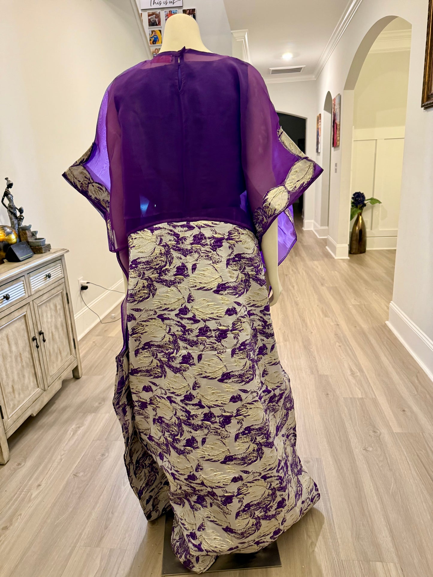 Modern Organza Damask Bubu