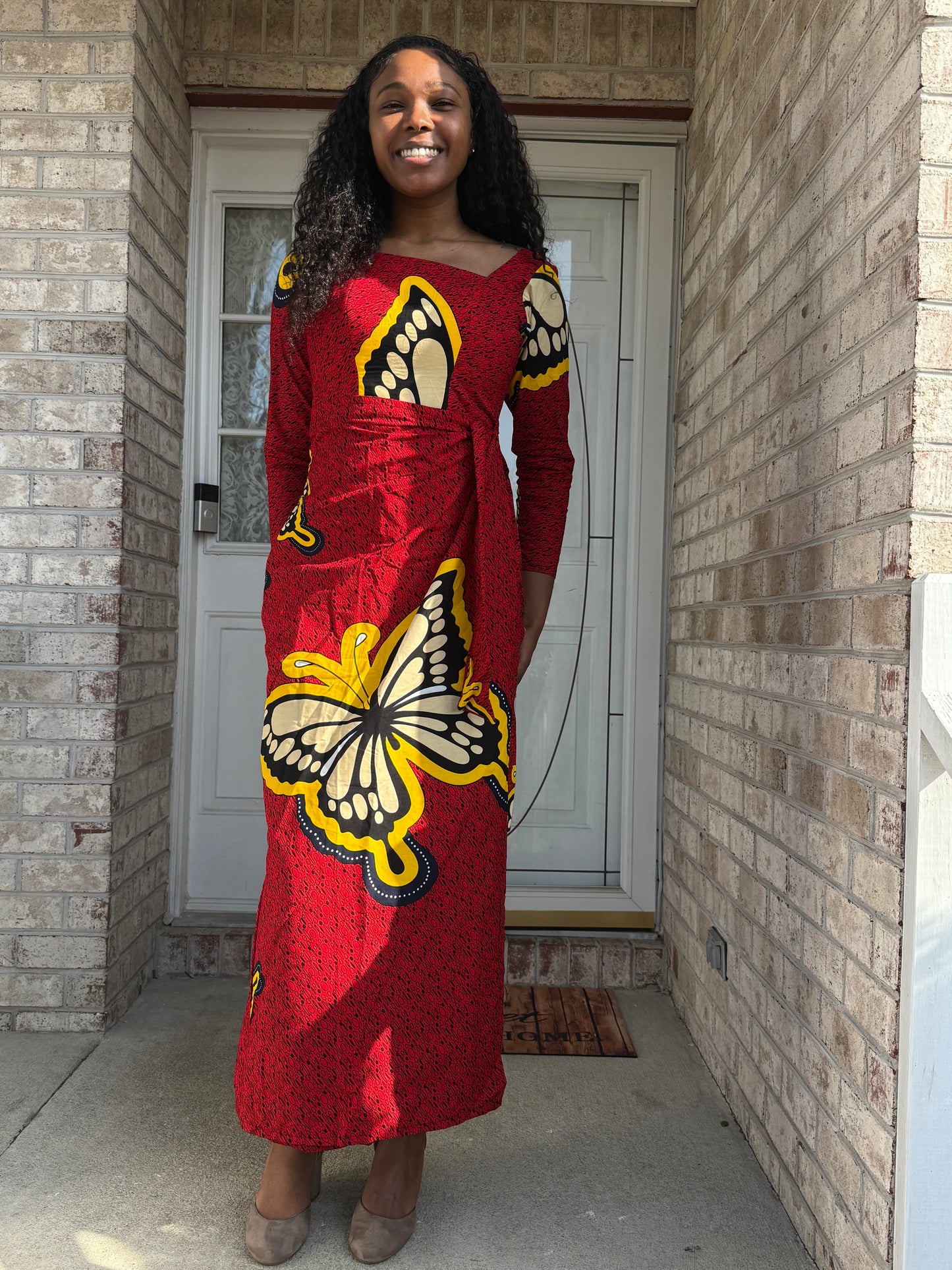 African  Ankara  Wax Print Women Wrapped Dress