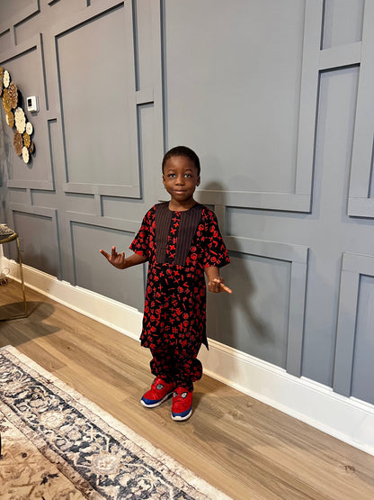 Afro Caleb Boys 2P Long Pant Set Afro American Outfits