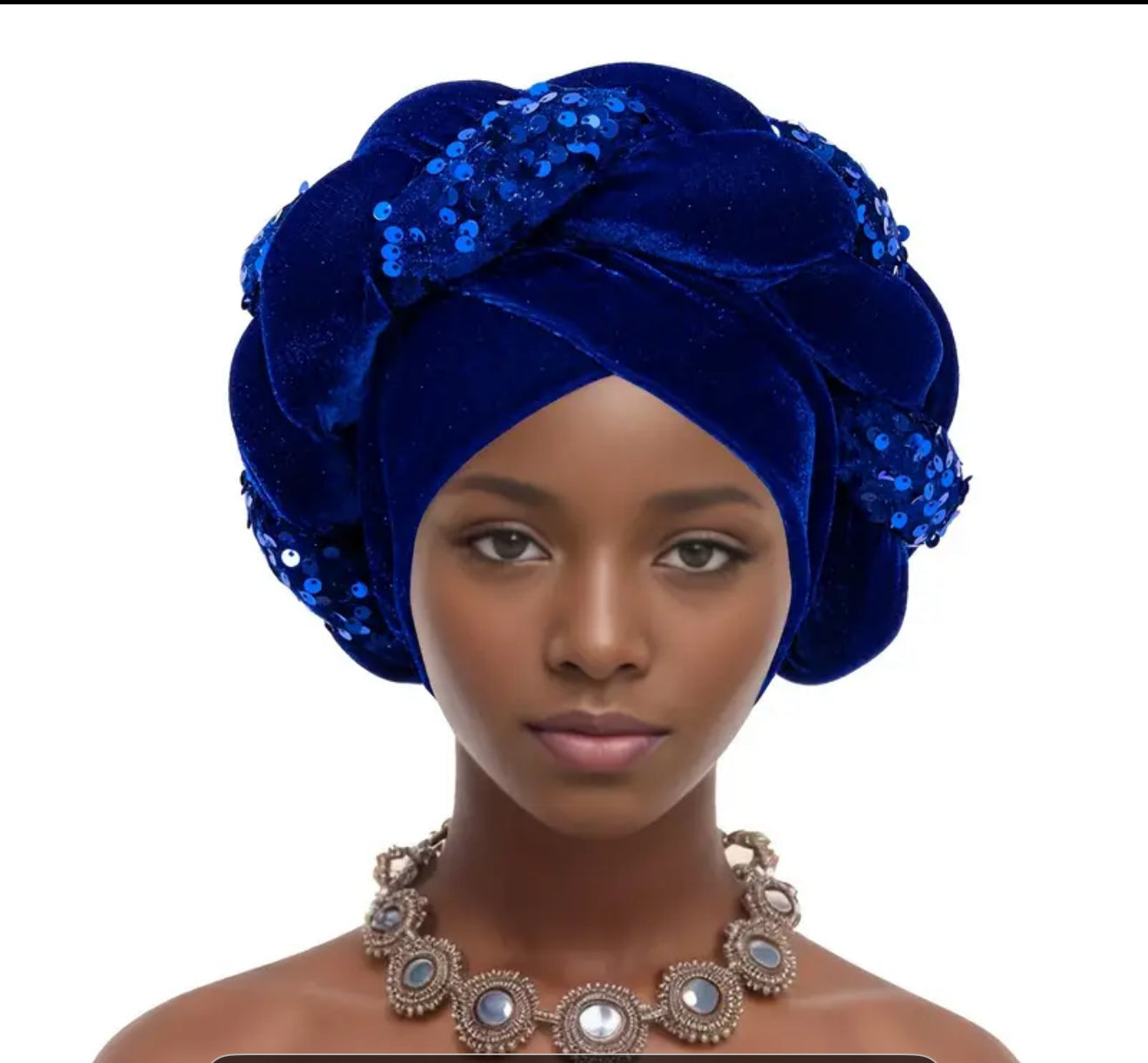 African Turban with Brooch