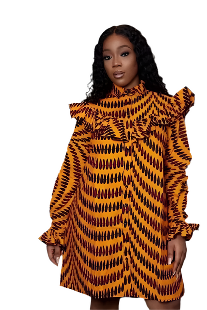Afro Sahara Dress Afro American Outfits
