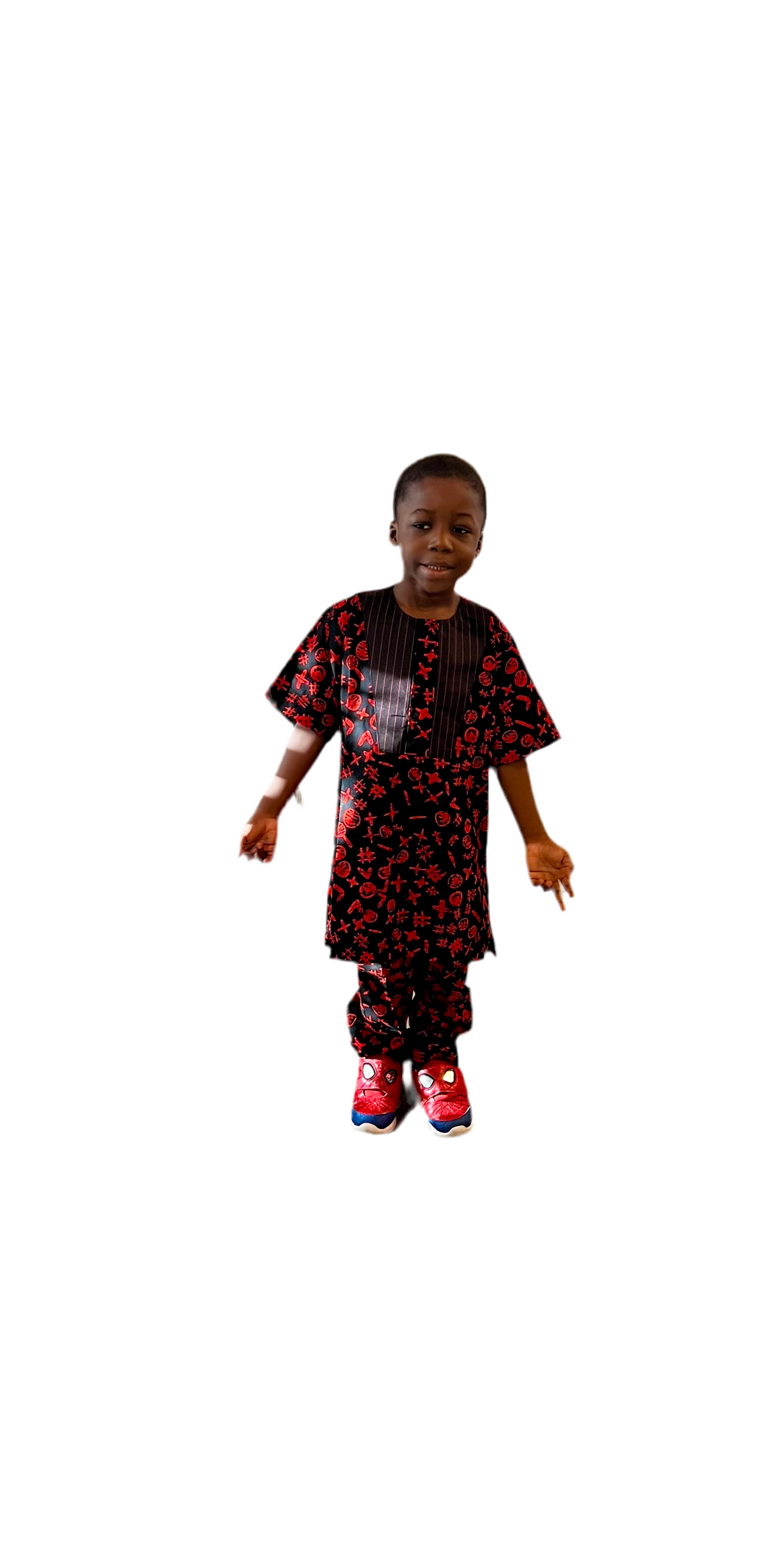 Afro Caleb Boys 2P Long Pant Set Afro American Outfits