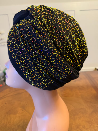 African Stoned Turban/Hat/Cap