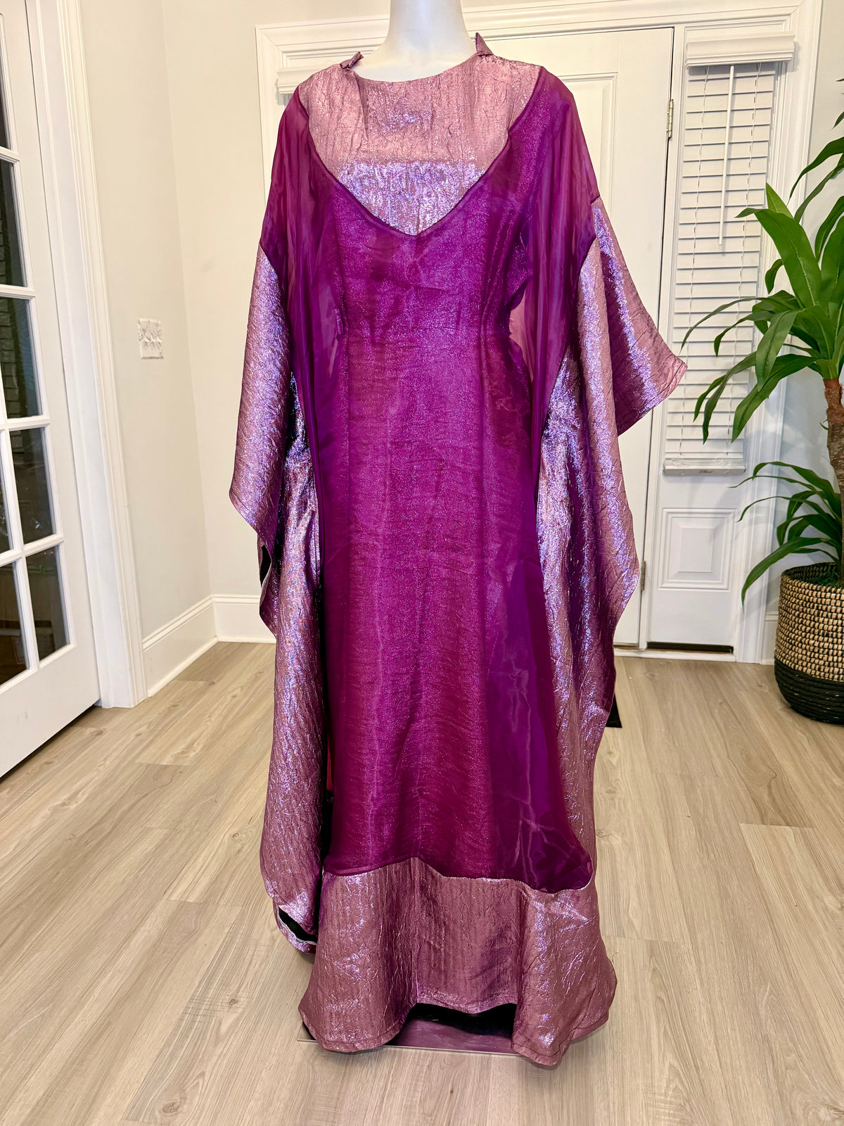 Elegant Rich Aunty Luxurious Damask Boubou