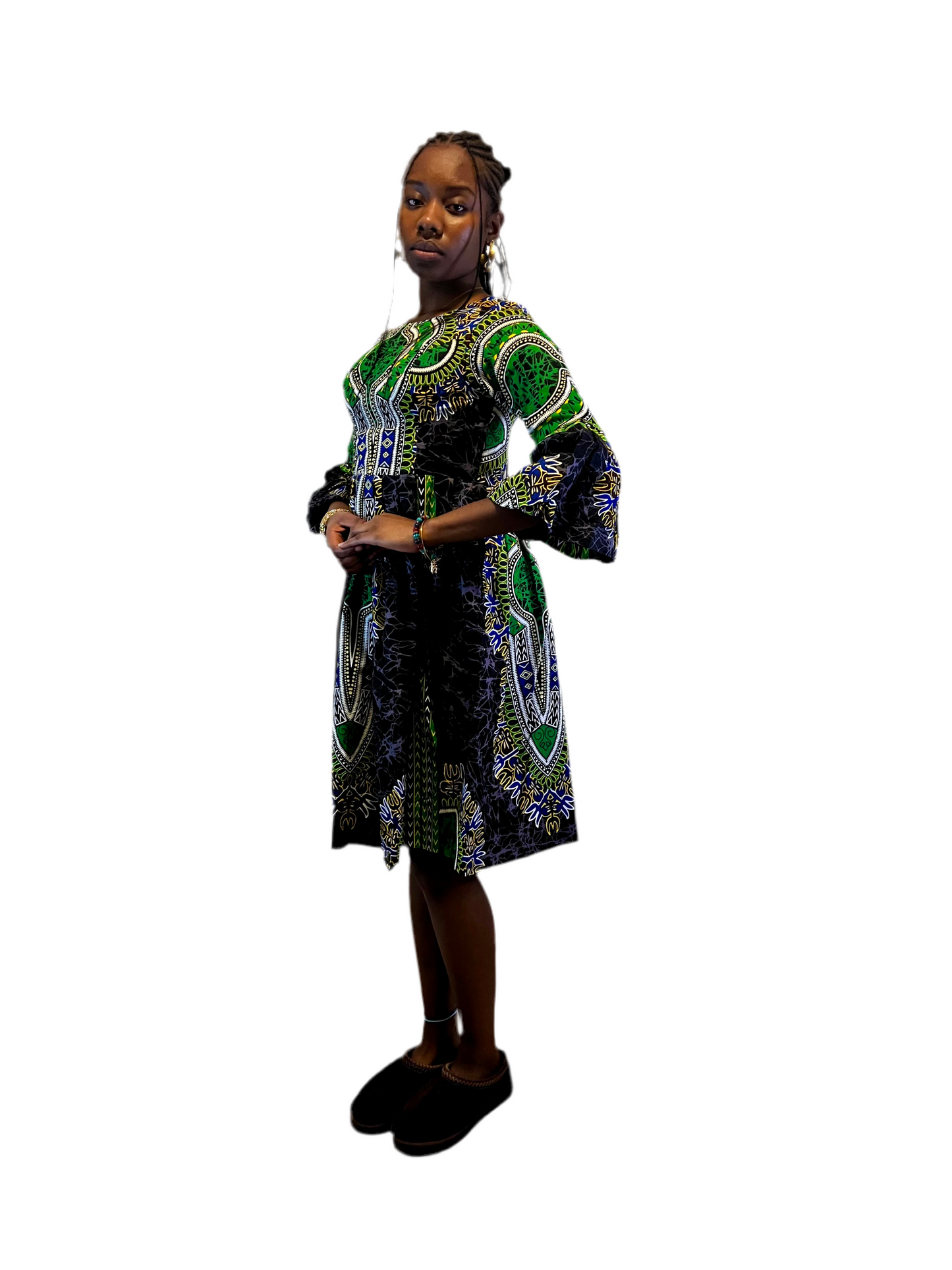 African Ethnic Print Ankara Afro Gabriela Dress