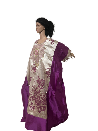 Afro  Lagos Damask Brocade Boubou