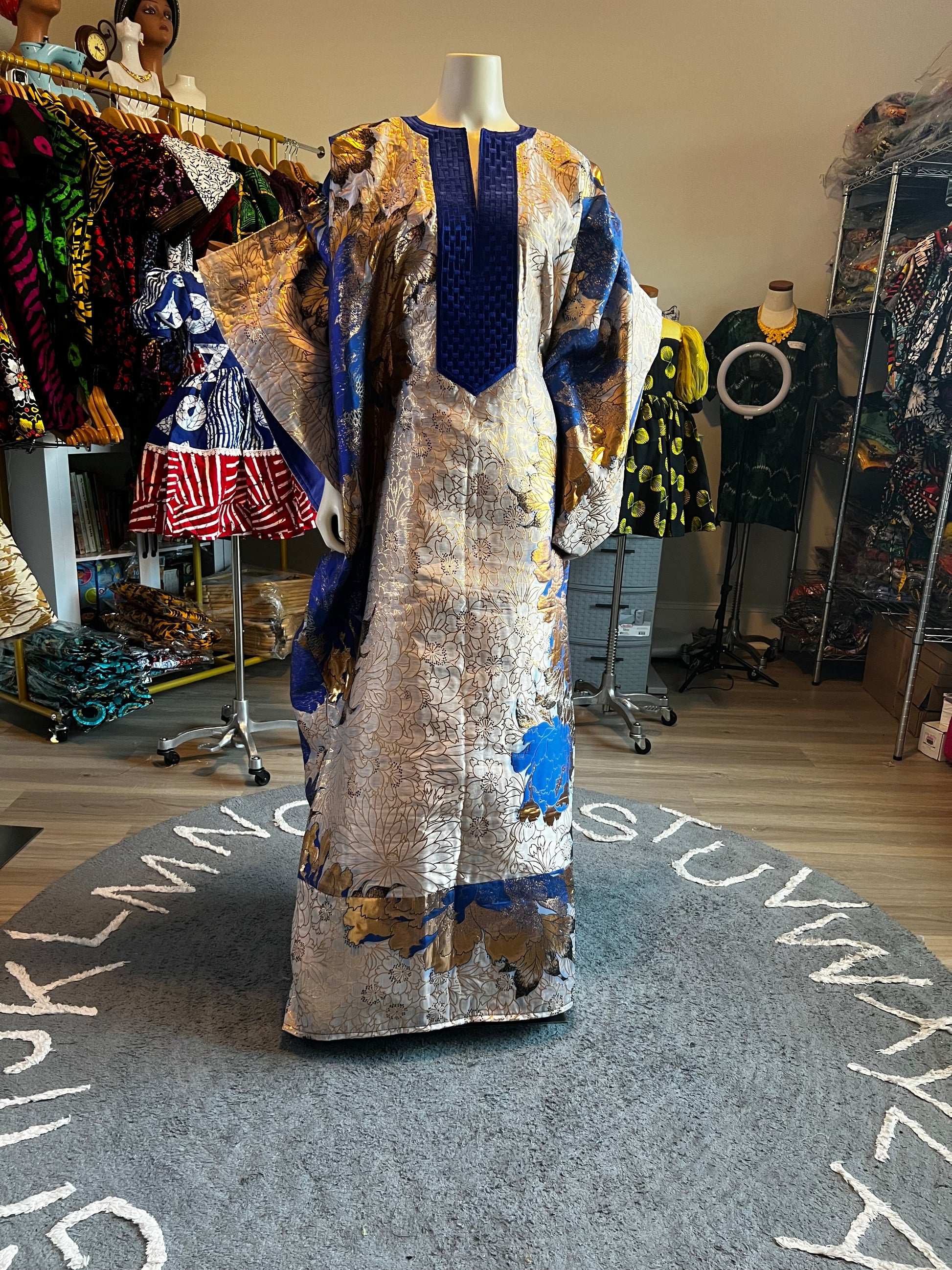 Afro Hadassah Luxury Damask Boubou style 2 Afro American Outfits