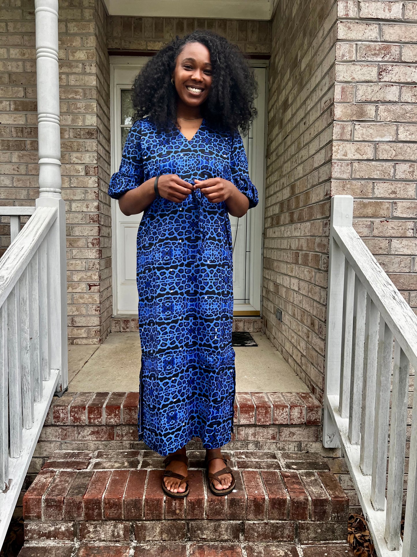 African Print Ankara Tie waist Sisi Eko Dress