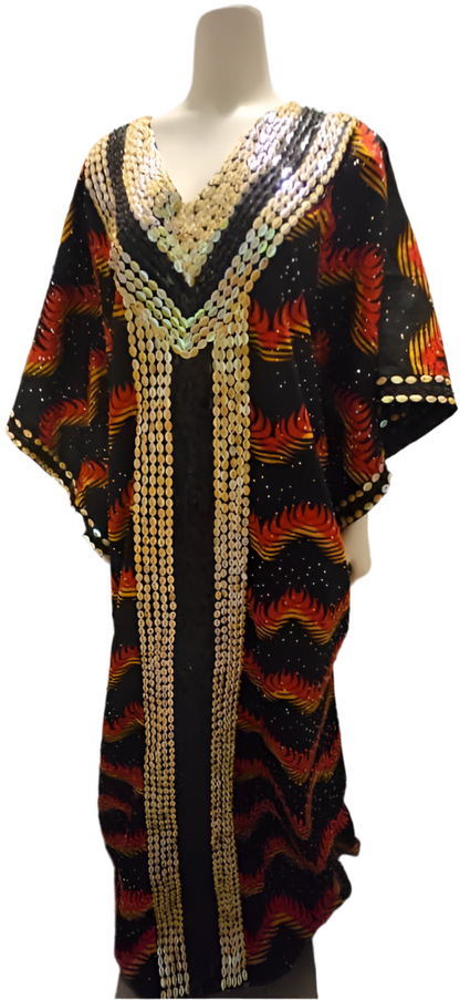 Beaded Ankara Boubou