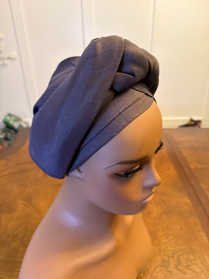 African Double Patterned Afro Abeke Turban/Hat/Cap