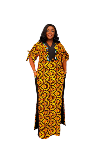 African Print Afro Noa Free Style Dress