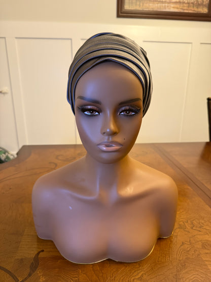African Step Patterned Turban