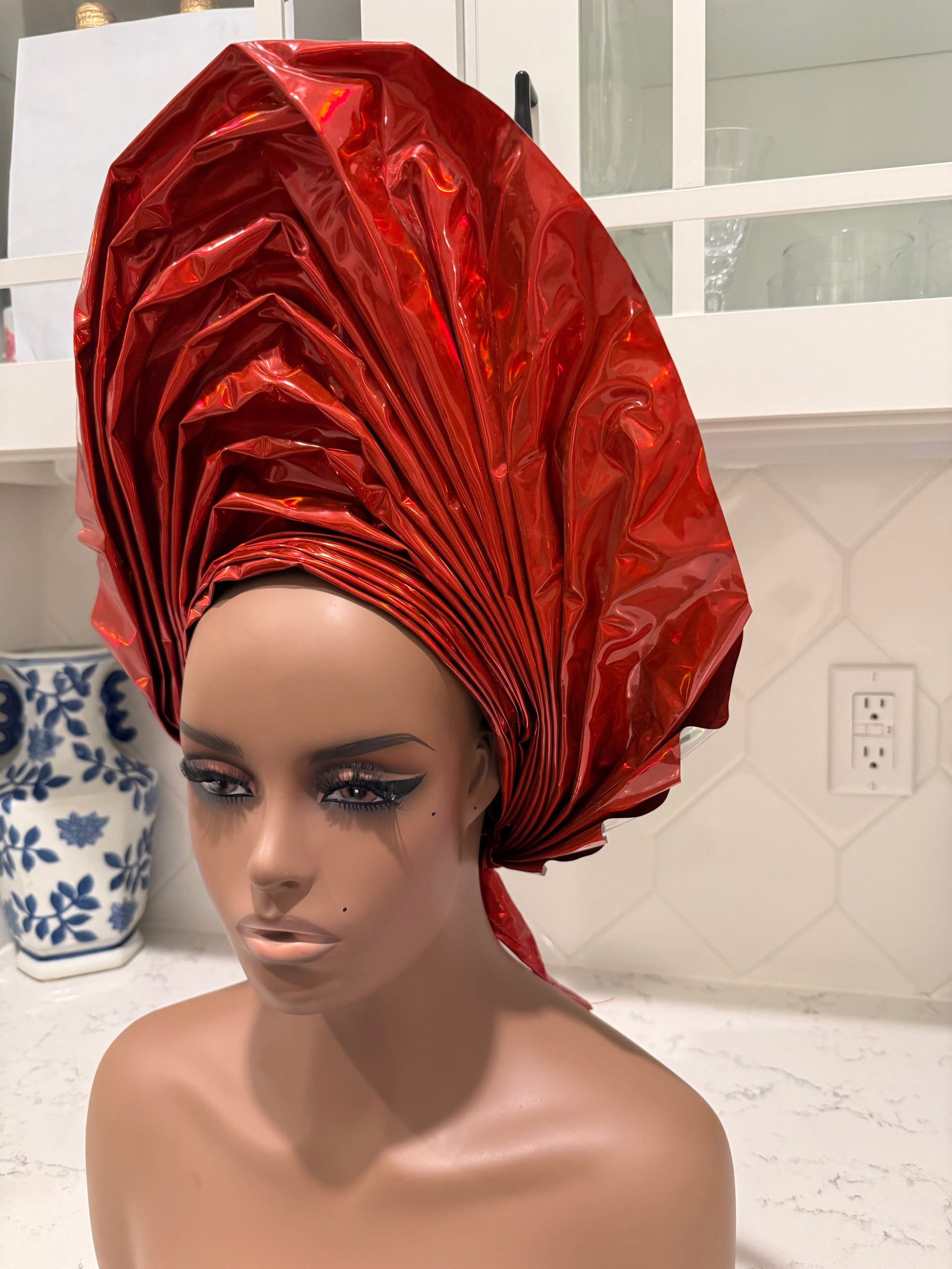 Metallic Leather Auto Gele 1p Afro American Outfits