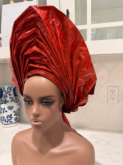 Metallic Leather Auto Gele 1p Afro American Outfits