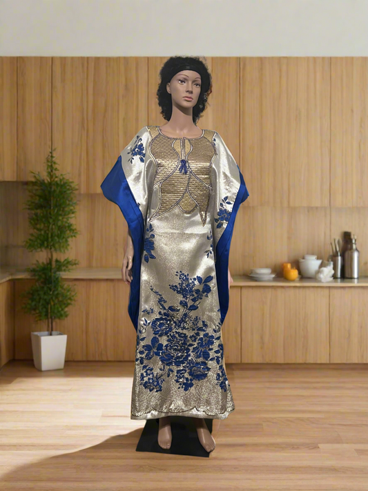 Afro  Lagos Damask Brocade Boubou Afro American Outfits