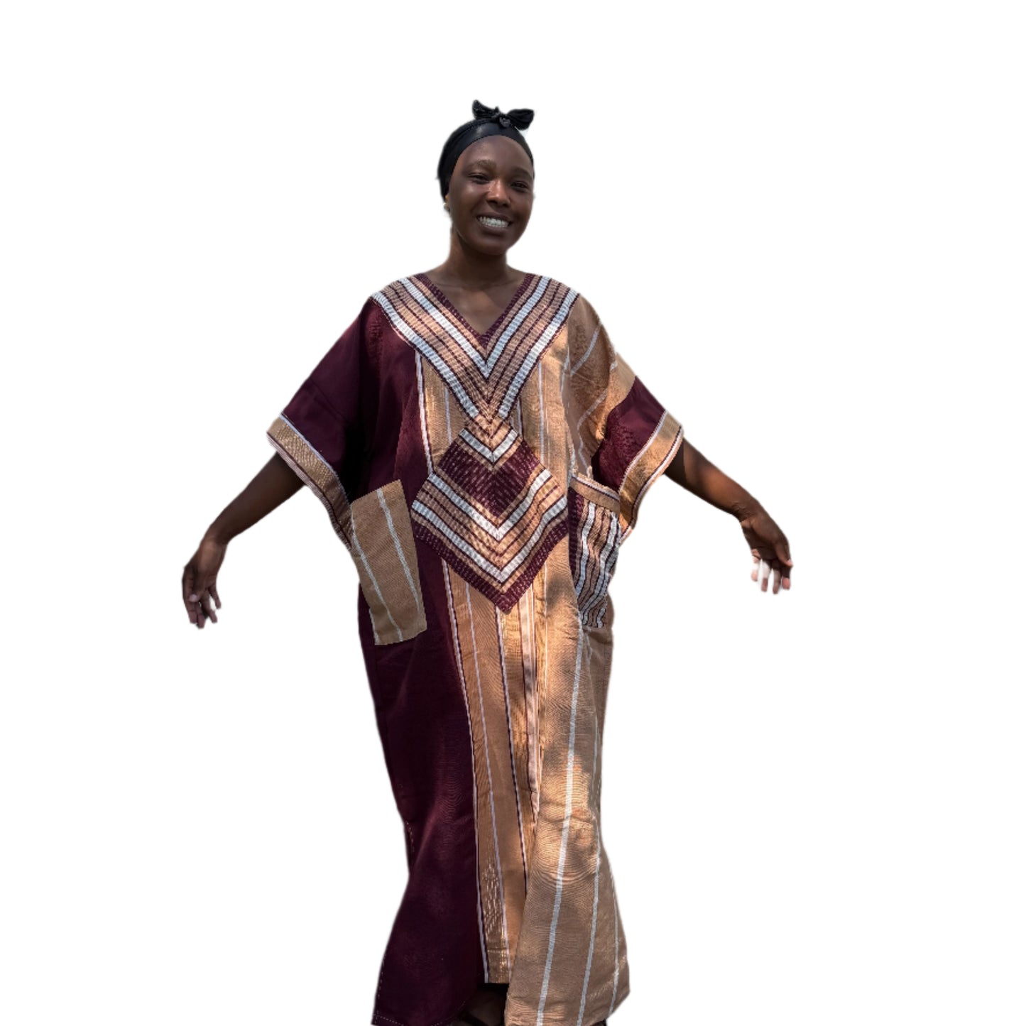 Special Occasions African Traditional Woven  Aso-Oke/Kente  Dress