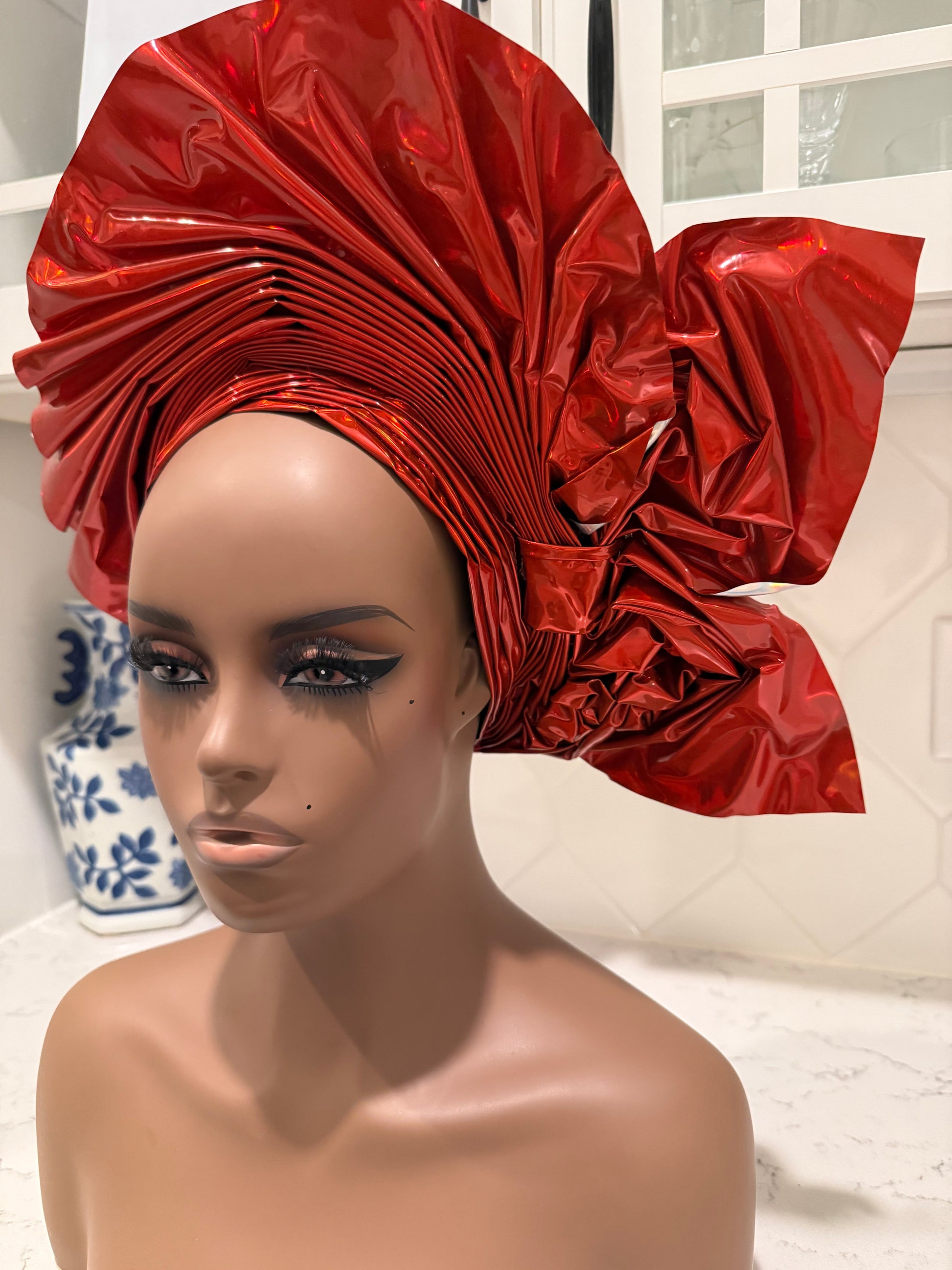 Metallic Leather Auto Gele 1p Afro American Outfits