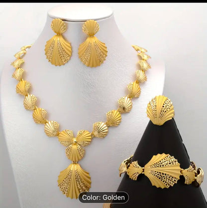 Shell Jewelry Set Afro American Outfits