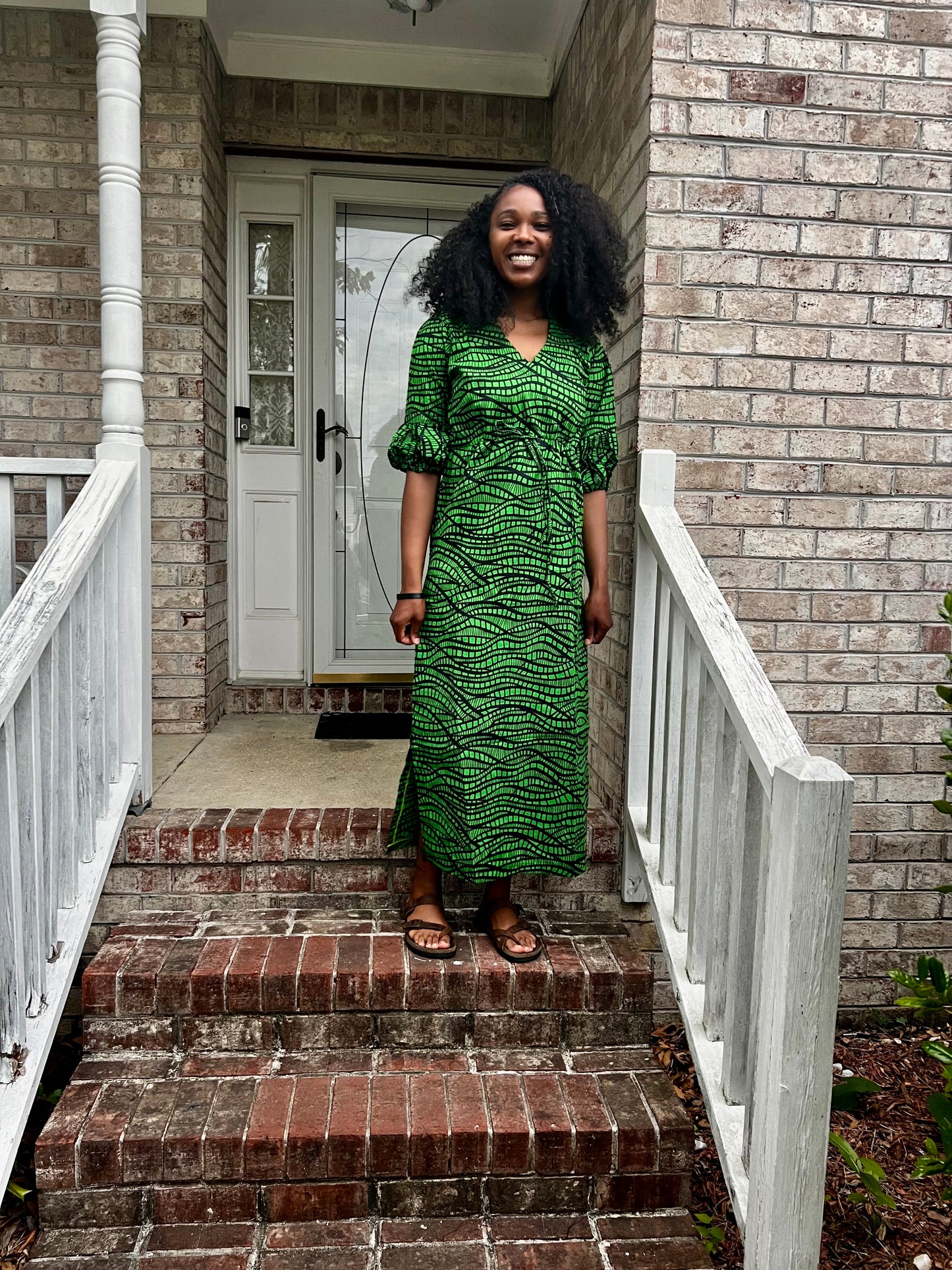 African Print Ankara Tie waist Sisi Eko Dress