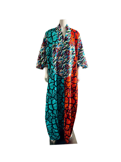 African Print Afro Noa Free Style Dress