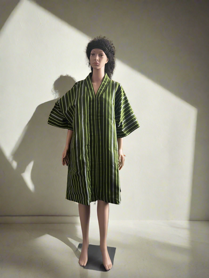 Afro Modern Aso-Oke Dress Short