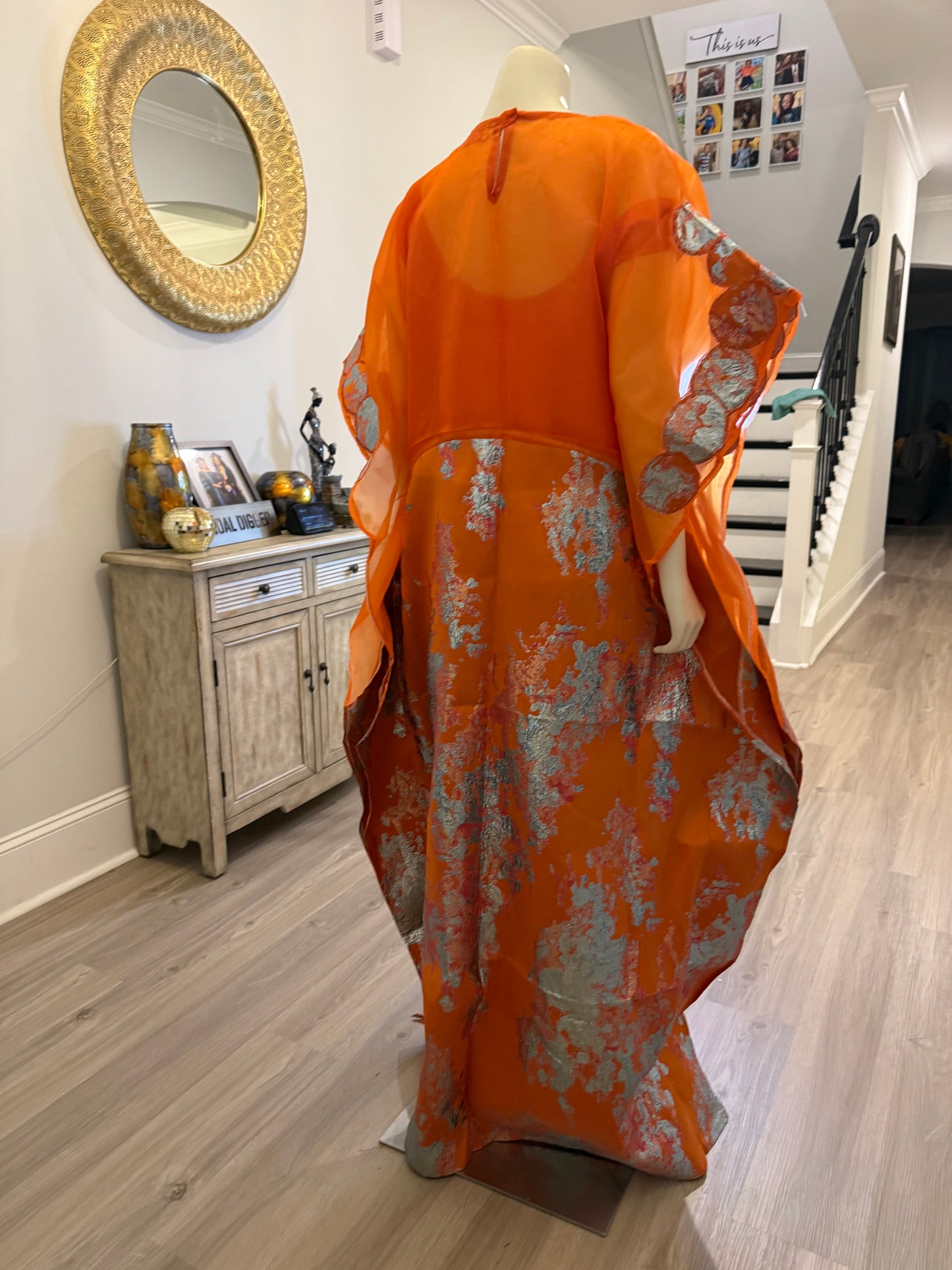 Modern Organza Damask Bubu
