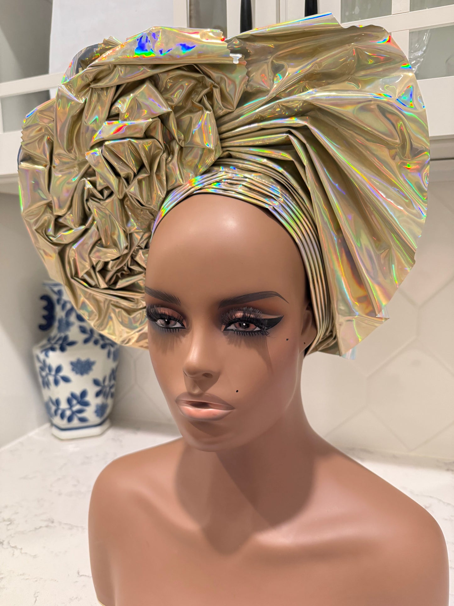 Metallic Leather Auto Gele 1p Afro American Outfits