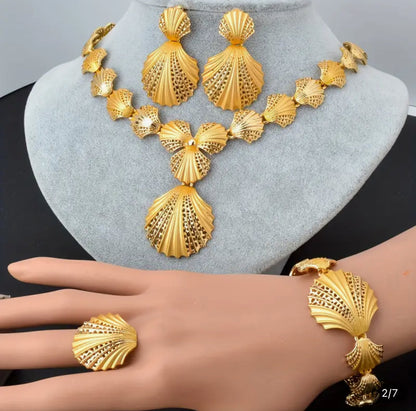 Shell Jewelry Set Afro American Outfits
