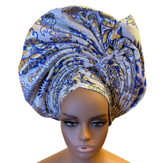 African Damask Autogele/Dastar/Hijab/Chador/Tigno/ headscarf/wrap/Hat