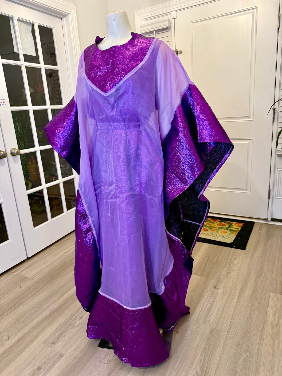 Elegant Rich Aunty Luxurious Damask Boubou
