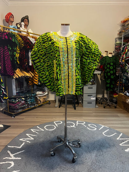 Afro Bead Ankara Top/Blouse Style 1 Afro American Outfits