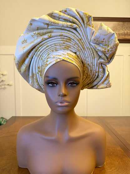 African Damask Autogele/Dastar/Hijab/Chador/Tigno/ headscarf/wrap/Hat