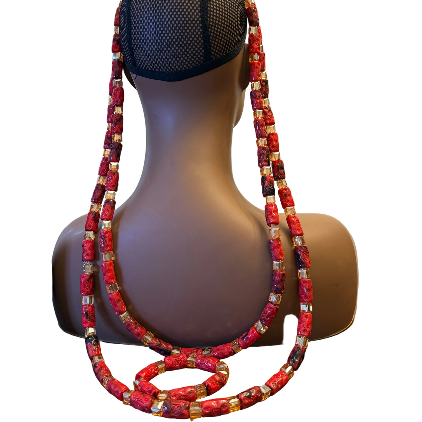 African Traditional Handmade Beads Set for Groom Afro American Outfits
