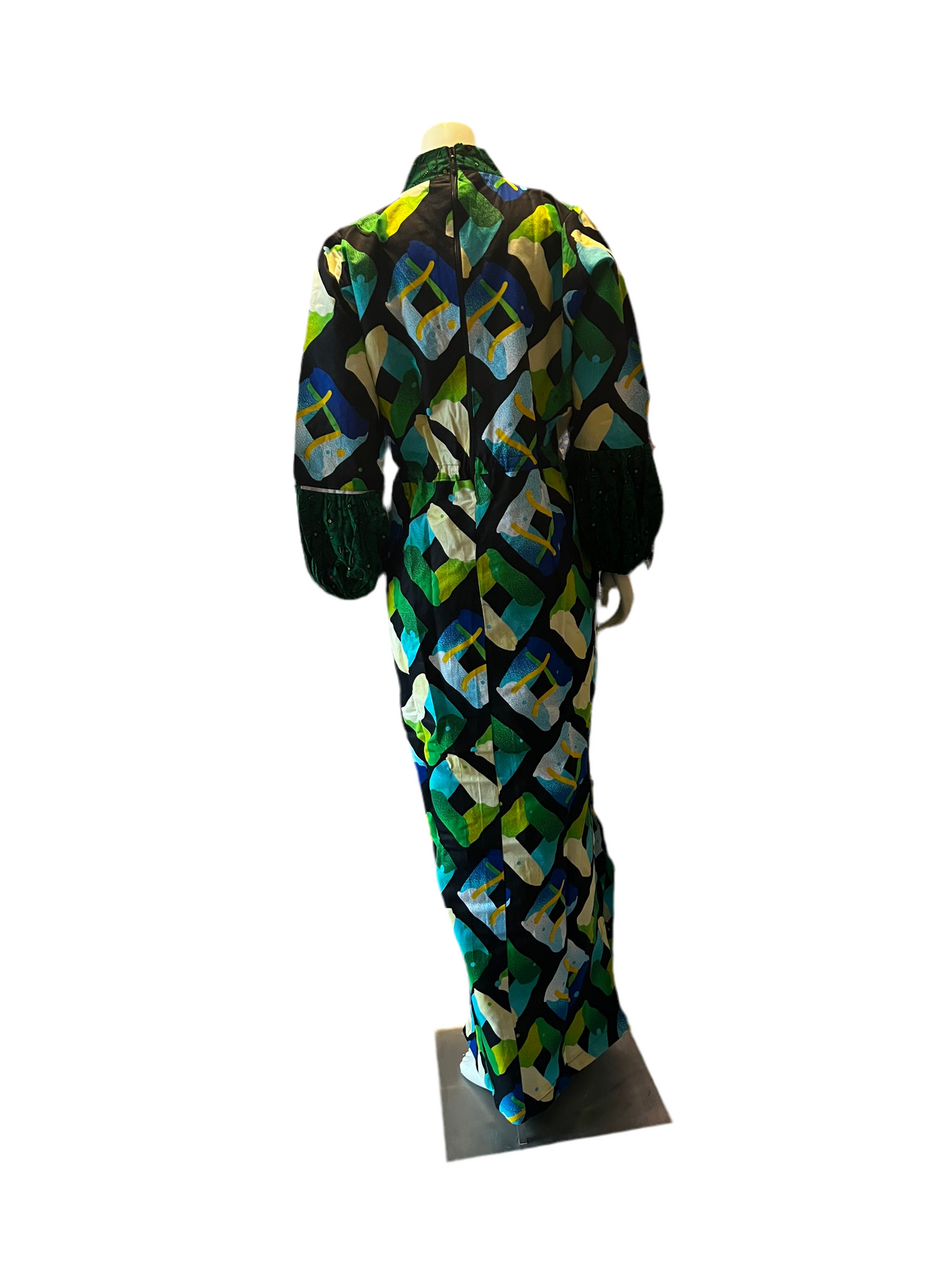 African Wax Print Ankara Tie Waist Sisi Eko Dress