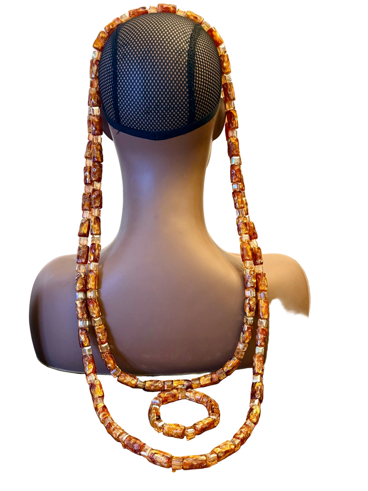 African Traditional Handmade Beads Set for Groom Afro American Outfits
