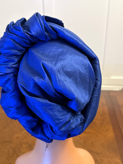 African 2 in 1p Ruffle Turban/Hat/Cap