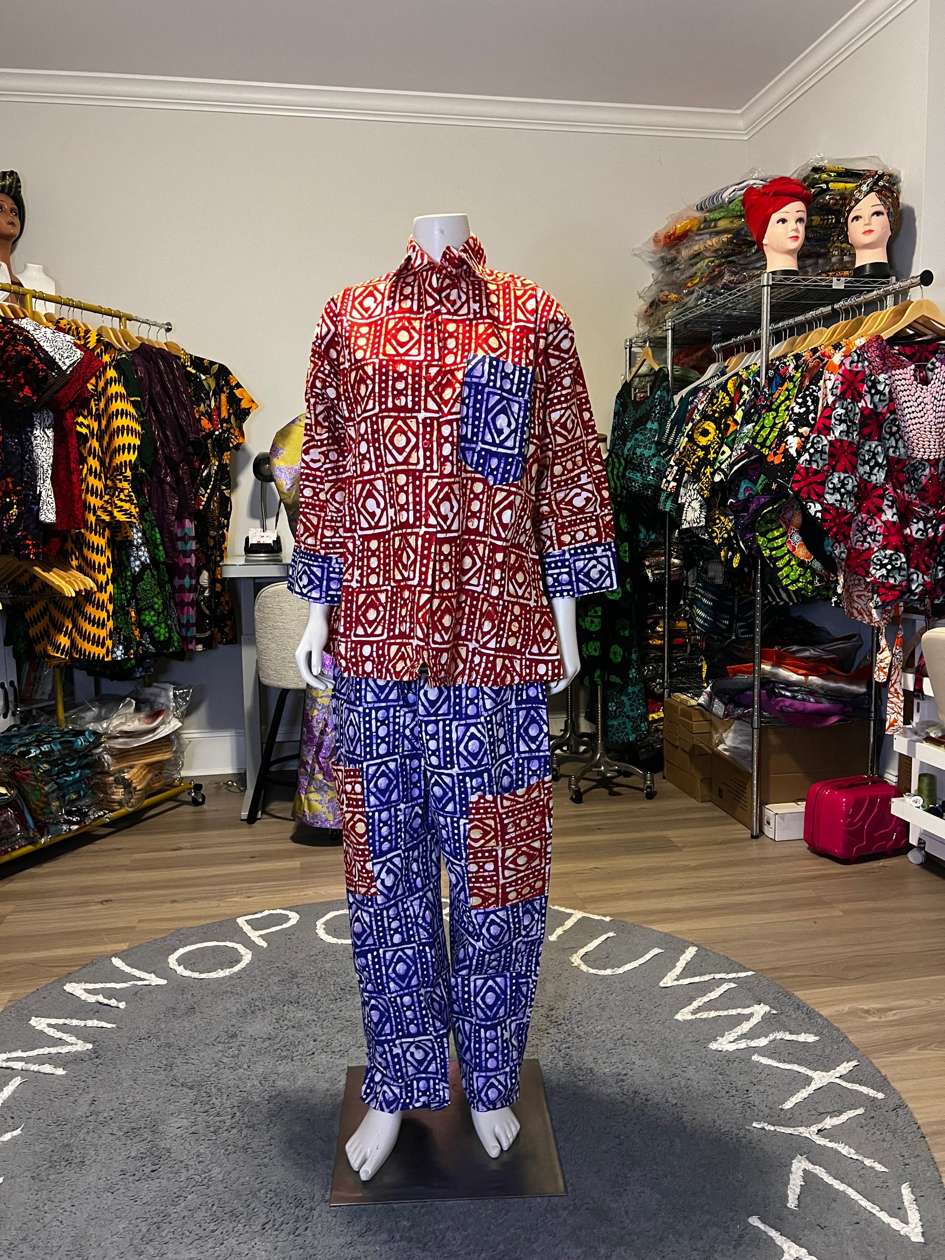 Afro Sisi Eko Pant Set Afro American Outfits