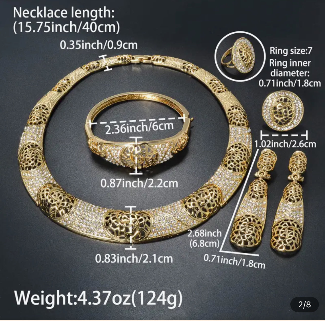 Geometric Necklace Set Afro American Outfits